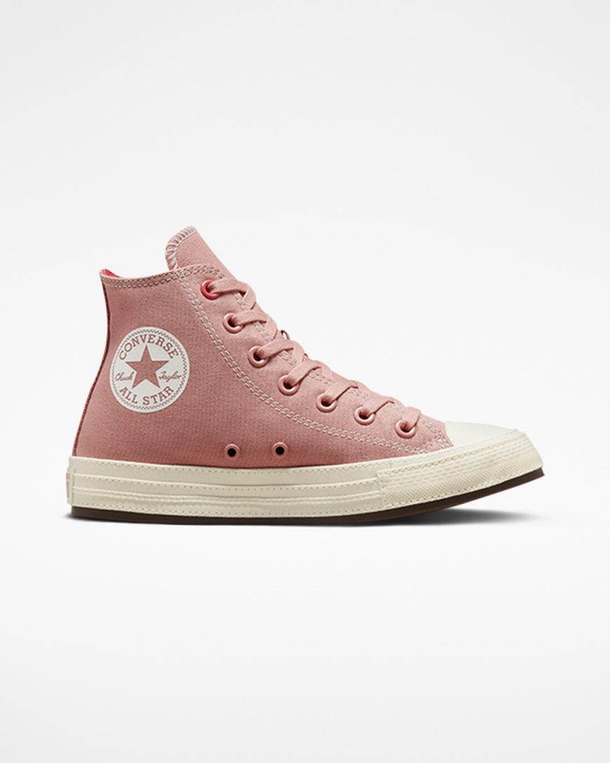 Dámské Boty Vysoké Converse Chuck Taylor All Star Tonal Platene Růžové | CZ EIAZ18